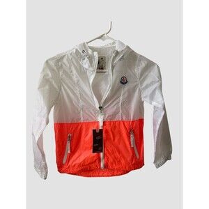 Kids Windbreaker Jacket Hood Full Zip Pockets Youth Size Lg 10-12 Unisex NWT